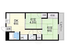 大阪府摂津市鳥飼上２丁目（賃貸マンション2K・4階・35.00㎡） その2