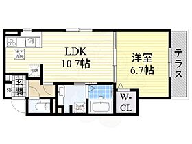 大阪府箕面市粟生新家３丁目5番19号（賃貸アパート1LDK・1階・43.12㎡） その2