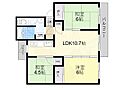 茨木郡山A住宅A-24棟2階5.5万円