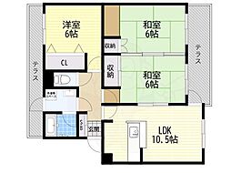 小林マンション 3LDKの間取図画像