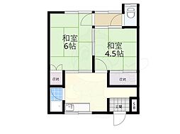 第二西田荘 2Kの間取図画像