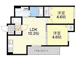 間取図画像 2LDK