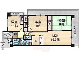 コスモ茨木上穂積 3階/306