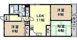 グレイセスあい 3LDKの間取図画像