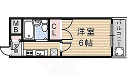 ホワイトピア 1Kの間取図画像