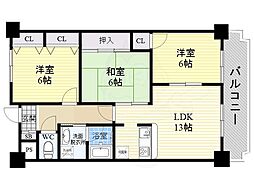 ヌーヴェレール3 3LDKの間取図画像