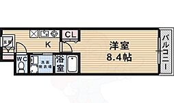 シャンピアコート茨木 1Kの間取図画像