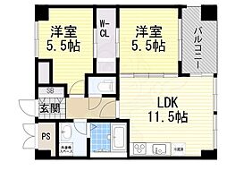 CASABONiTA 2LDKの間取図画像