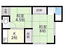 西川コーポ1 1階/-