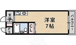 第2ハイツ杉本 ワンルームの間取図画像