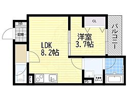 仮)フォレ下穂積2丁目 1LDKの間取図画像