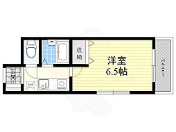 プラザハイツ見付山 1Kの間取図画像