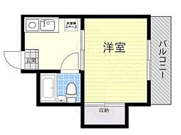 春日薩摩マンション 1Kの間取図画像