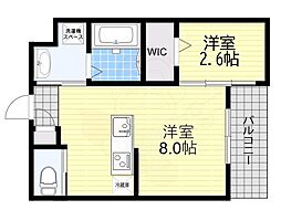 リアコート千里丘1 SOUTH 2階/-