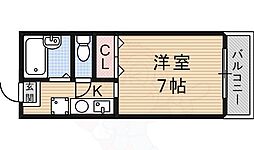 パルウェーブ 1Kの間取図画像