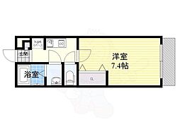 リブリ・茨木春日2 1Kの間取図画像