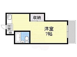 第33マンション ワンルームの間取図画像