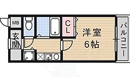 フォレスタ19 1Kの間取図画像