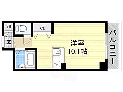 グリーンハイツ豊川1 ワンルームの間取図画像