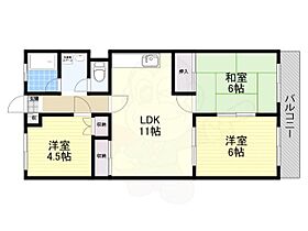 大阪府茨木市三島丘２丁目（賃貸マンション3LDK・2階・56.00㎡） その2