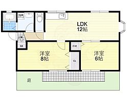ウィルJ 2LDKの間取図画像