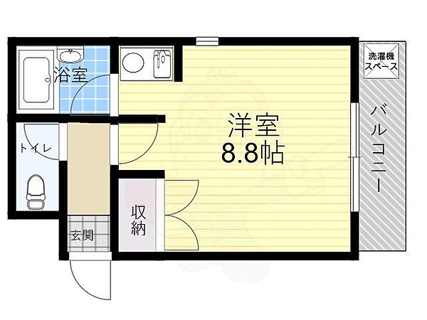 サンビオラ西宮 ｜兵庫県西宮市中須佐町(賃貸マンション1R・3階・21.40㎡)の写真 その2