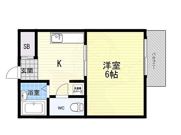 メゾン甲子園 ｜兵庫県西宮市甲子園町(賃貸アパート1DK・2階・18.21㎡)の写真 その2