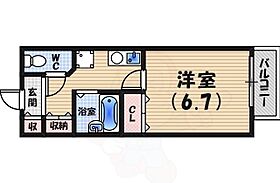 イースト夙川  ｜ 兵庫県西宮市宮西町3番18号（賃貸アパート1K・1階・22.35㎡） その2