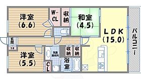 ブランズ西宮北口  ｜ 兵庫県西宮市芦原町11番1号（賃貸マンション3LDK・6階・71.85㎡） その2