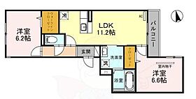 CHERRY BLOSSOM西北  ｜ 兵庫県西宮市津門呉羽町7番26号（賃貸アパート2LDK・3階・56.86㎡） その2