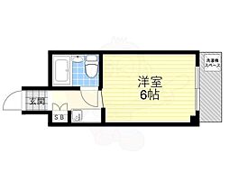 ロイヤルプラザ 1Kの間取図画像