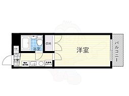 グリーンサイド武庫川 1Kの間取図画像