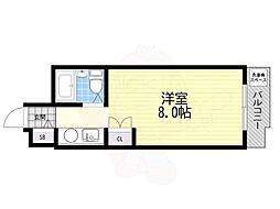 ジョイフル西宮北口 1Kの間取図画像