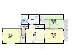ブランドミール2 3DKの間取図画像