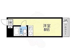 れじでんしあ門戸 ワンルームの間取図画像