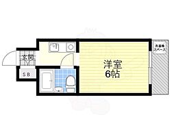 ロイヤルプラザ 1Kの間取図画像