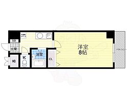 ラポール今津 1Kの間取図画像