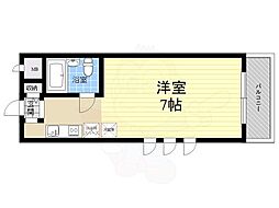 パンプランテ甲子園 1Kの間取図画像