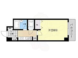 サテライトビル1 1Kの間取図画像