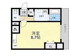 サンコーエグゼクティブアネックス 1Kの間取図画像