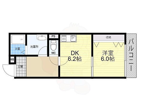 シルバーコート一条通 ｜大阪府堺市堺区一条通(賃貸マンション1DK・5階・36.00㎡)の写真 その2