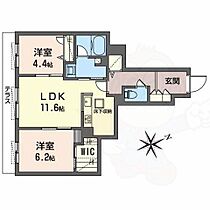 大阪府堺市堺区三宝町４丁（賃貸マンション2LDK・3階・58.12㎡） その2