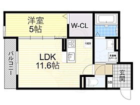 大阪府堺市北区北花田町２丁55番1号（賃貸アパート1LDK・3階・54.74㎡） その2