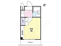 レジデンス・ドゥ・セリバ・セレストゥ 1Kの間取図画像