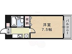 ハイツホーシャ 1Kの間取図画像