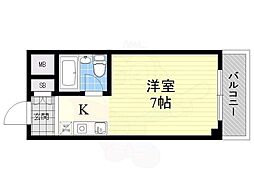 中野ロイヤルハイツ 1Kの間取図画像
