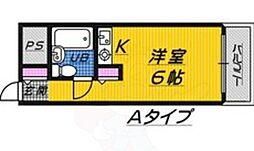 アーク3 ワンルームの間取図画像