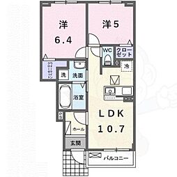 フェリーチェ 2LDKの間取図画像
