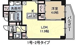 PorlatoSakai 1LDKの間取図画像