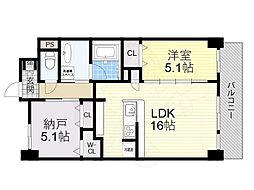 LaGrace 1SLDKの間取図画像